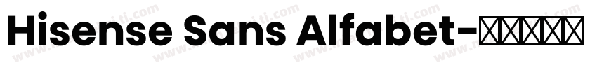 Hisense Sans Alfabet字体转换